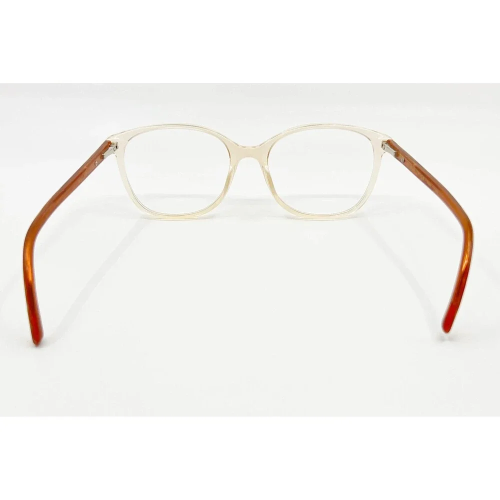 Via Spiga Eyeglasses Womens Clear Brown Designer Frames 54-16-140